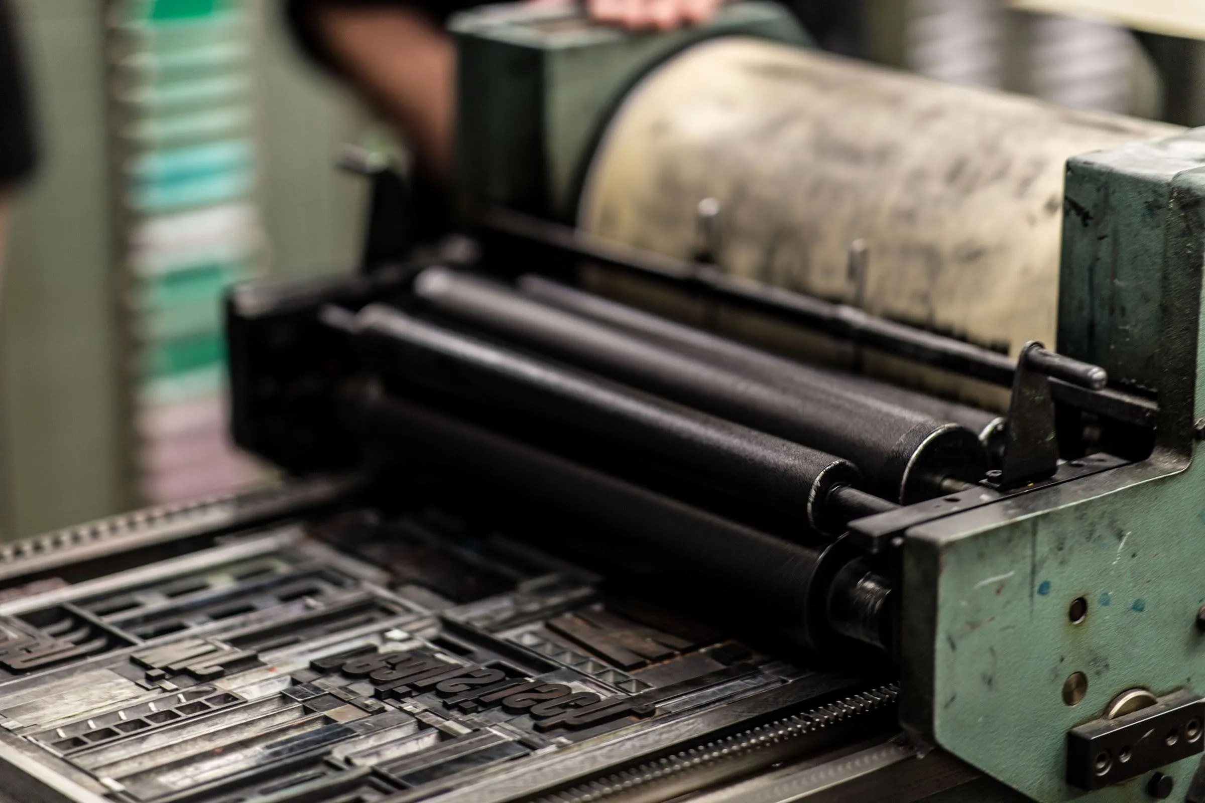 Illustrative photograph for the Printing & Converting industry — not a photo of an HSCAM installation or customer.